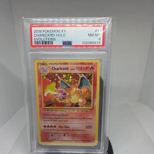 PSA 8 - Charizard 11/108 2016 XY Evolutions Holo Rare Pokemon