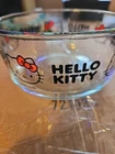 Hello Kitty Sanrio Pyrex 4-Cup Round Glass Storage Dish 6" Diameter No Lid