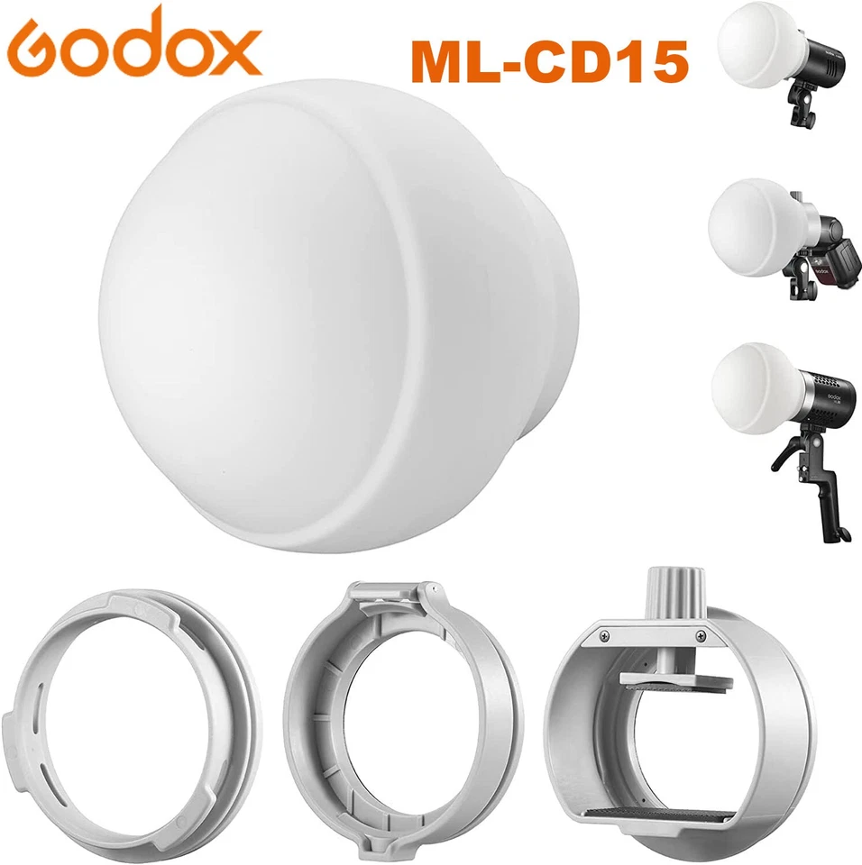 Godox ML-CD15 ML-CS1625 Diffuser Dome Softbox 3 Adapter for Camera Flash light  - Image 2 of 4