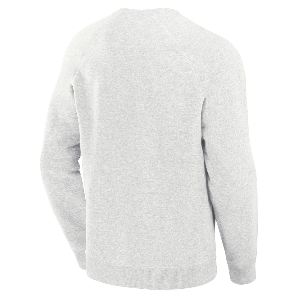 Men's Fanatics Heather Gray Washington Capitals Banner Fleece Raglan Pullover - Image 3 of 3