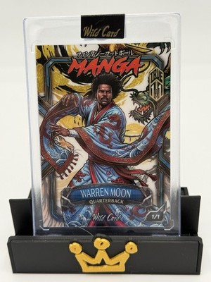Warren Moon 2026 Wild Card Manga Fantasy Football True 1/1 SSP Oilers HOF
