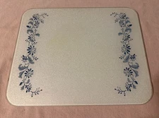 Corning Colonial Mist Glass Cutting Board Counter Saver