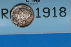 1942 TONED BU 10C MERCURY HEAD SILVER DIME Early US Type RAW-1918