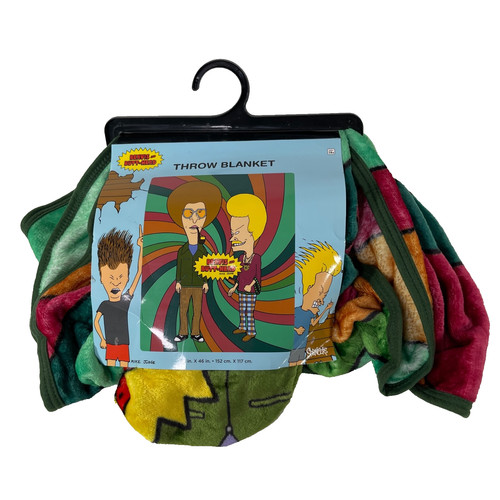 Beavis and Butt-Head 2023 HEY GROOVY BABY 60" x 46" Lightweight Throw Blanket