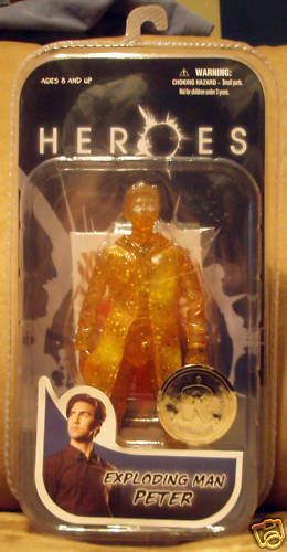 EXPLODING MAN PETER heroes tv show NEW MEZCO toys r us exclusive figure TRU - Picture 2 of 2
