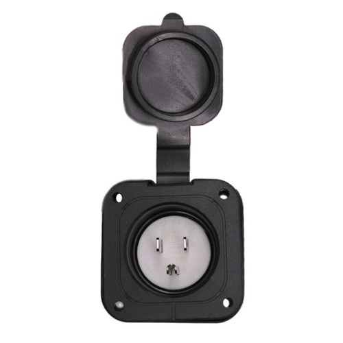 RVs 15 Amp 125V AC Power Inlet Port Plug NEMA 5-15 Inlet Weatherproof Cap Outlet - Bild 4 von 8