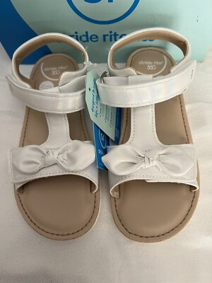 STRIDERITE 360 Fits Wide Feet Too Frida White Girl Sandals US SIZE 13M