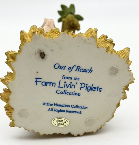 Farm Livin' Piglets "Out of Reach" Figurine by The Hamilton Collection Farmhouse - Picture 6 of 10