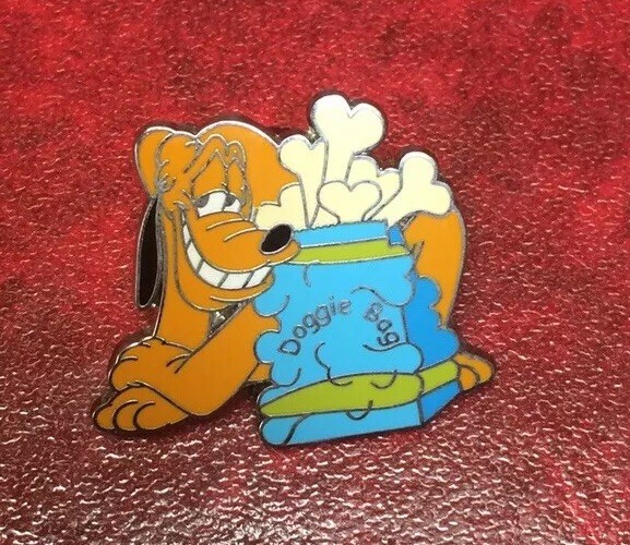 Disney  WDW - AAA Travel Company - Pluto Doggie Bag Blue Version Pin 
