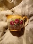 Vintage Creamer Pitcher Hand Painted with Roses - Czechoslovakia — photo 1