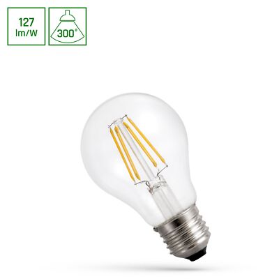 LED E27 6W 230V AC Neutralweiß FILAMENT COG 760 Lumen 300°
