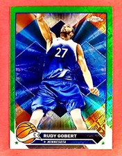 2023-24 Topps Chrome Basketball Green Refractor Rudy Gobert #38 Minnesota