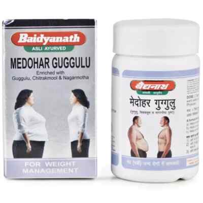 Baidyanath MEDOHAR Guggulu Guggul 120 Tablets Herbal Ayurvedic Weight Management