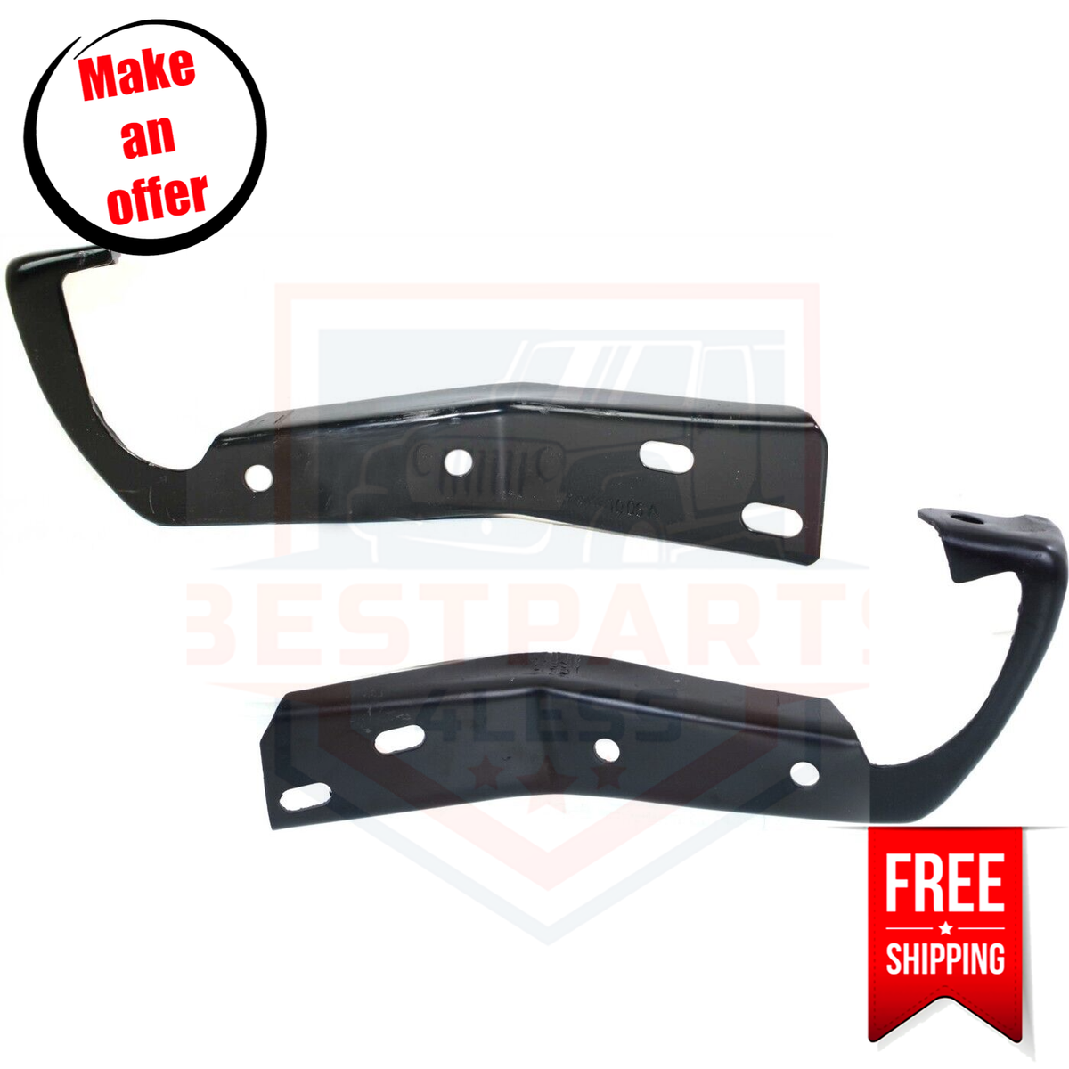 Front Bumper Face Bar Brackets (Pair) For Chevy Blazer, Suburban, Pickup 1981-1982
