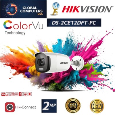 Camera Hikvision DS-2CE12DFT-FC 2MP ColorVu Smart FSI CMOS Sensor Bullet