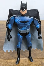 Batman Action Figure – Blue & Black Suit – Black Cape – DC Collectible