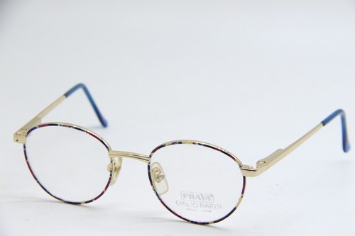 PRAVA EMILIO PARISI EP-28 COL. NO 4 HAVANA GOLD AUTHENTIC FRAME EYEGLASSES 43-17