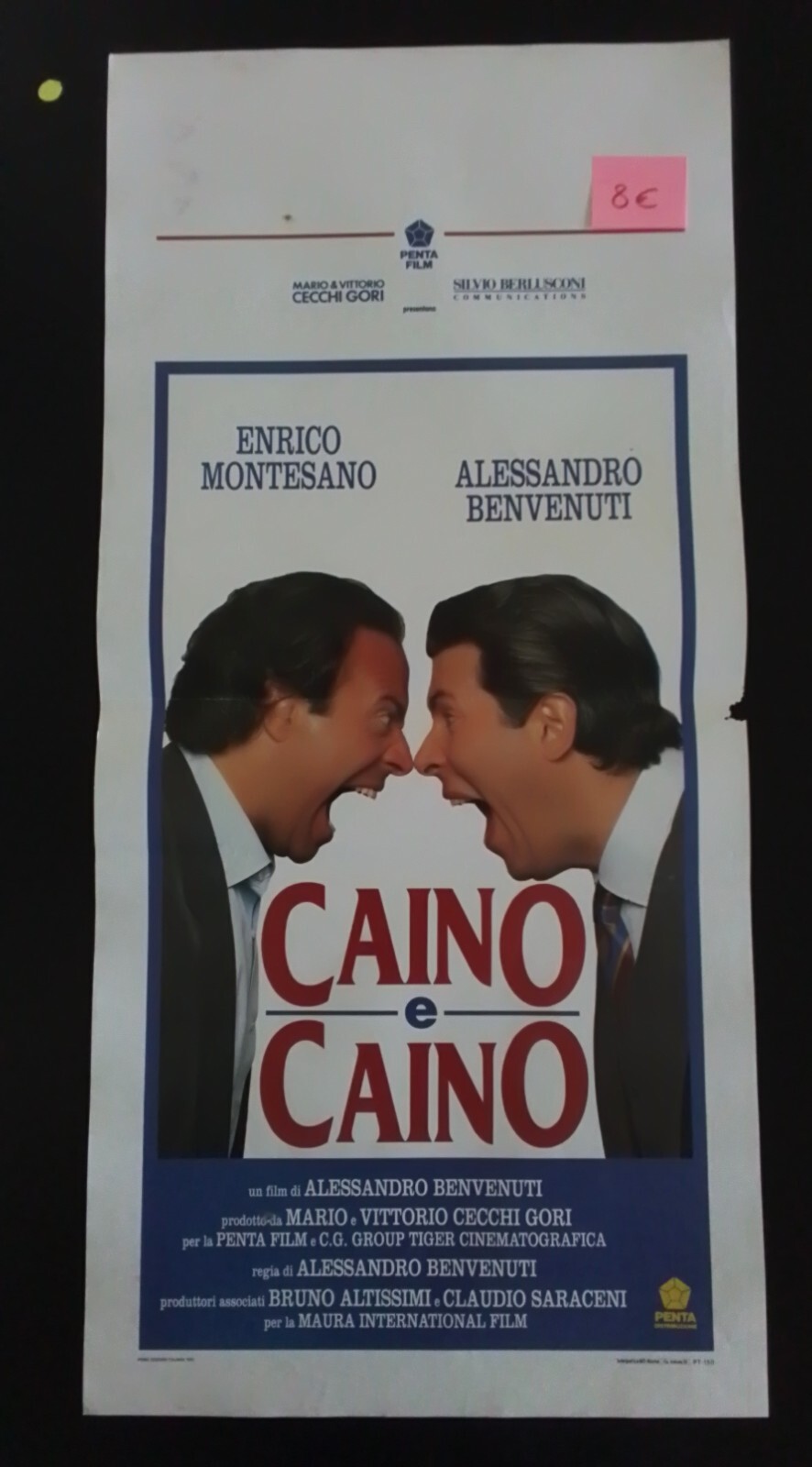Locandina originale film Caino e Caino (1993) - Regia di Alessandro Benvenuti