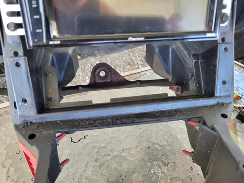 3rd Gen Camaro Double Din Radio Bezel reversed HVAC controls with radio bracket - Picture 13 of 14