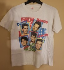 Vintage Hanes New Kids on the Block NKOTB T-Shirt White Large 42-44 Tee