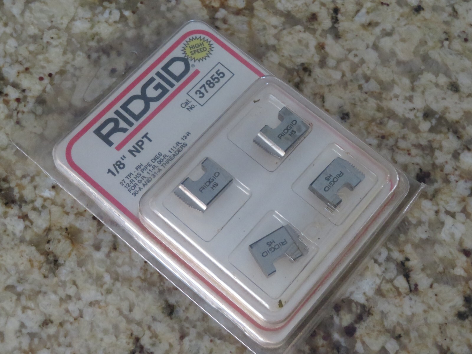 RIDGID 1/8" - 27 TPI NPT Pipe Dies Head 37855 Threaders Chasers