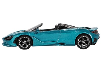 MCLAREN 750S SPIDER BELIZE BLUE 1/64 DIECAST MODEL CAR BY MINI GT