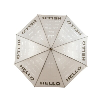 Esschert Design reflektierender Hello  Schirm Regenschirm Automatik TP332