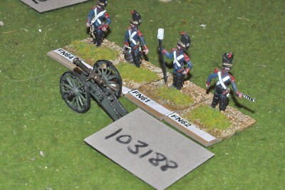 25mm Napoleonisch / Französisch - 4PDR Guard Gun & Crew - (103188)