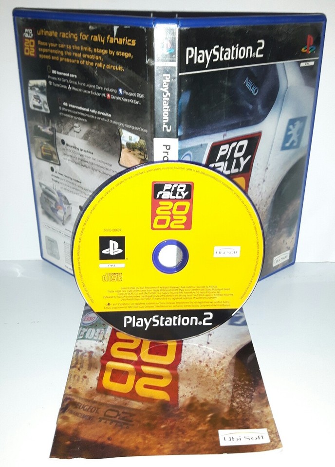 PRO RALLY 2002 CORSE AUTO - Playstation 2 Ps2 Play Station Bambini Gioco Game