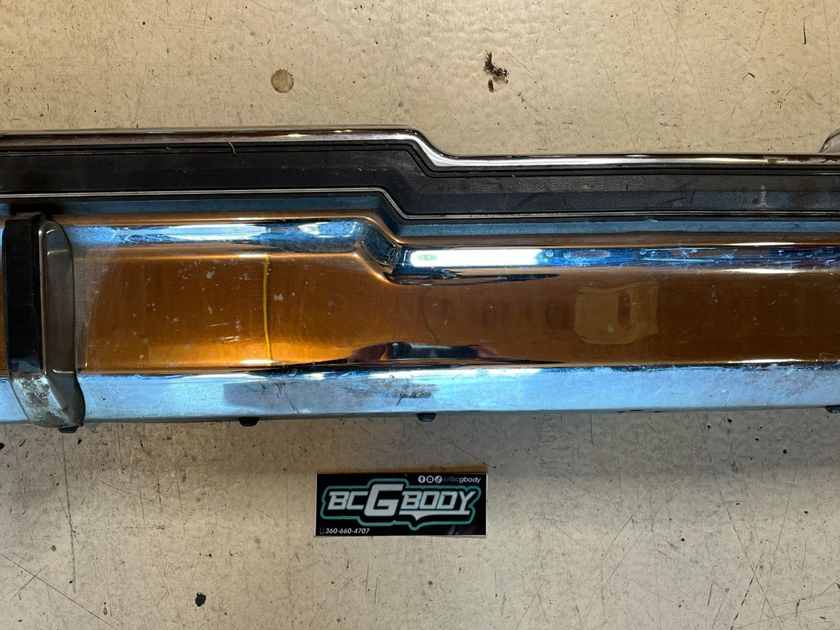 1981-1987 Gbody Buick Regal Rear Chrome Bumper W/ Impact 1981-1987 Gbody Buick Regal Rear Chrome Bumper W/ Impact