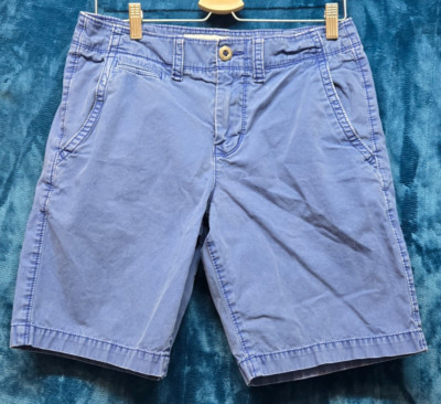 American Eagle Prep Fit Chino Shorts 9'' Inseam Blue Men's Size 30
