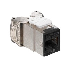 Leviton 6ASJK-RE6 Atlas-X1 Cat 6A Component-Rated Shielded Quickport Jack Black