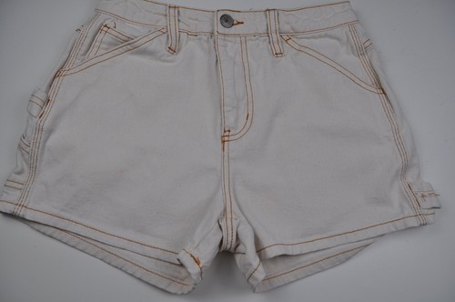 Dickies Shorts Junior size 0/24 White 100% Cotton Flat Front - Picture 6 of 12