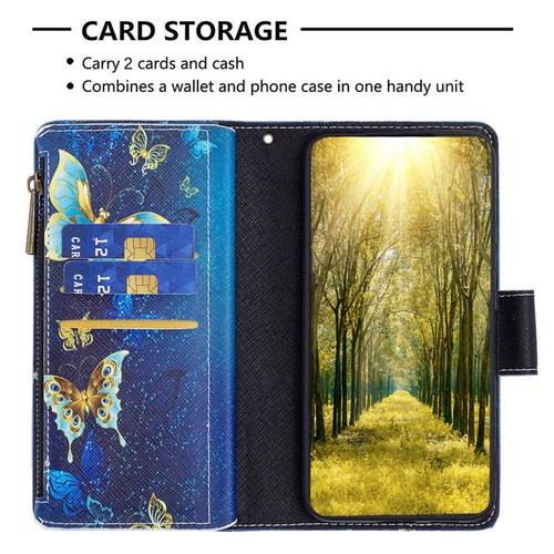 For Samsung S24 Ultra S23 S22 S21 S20 S10 Zipper Wallet Stand Leather Case Cover - Picture 26 of 56