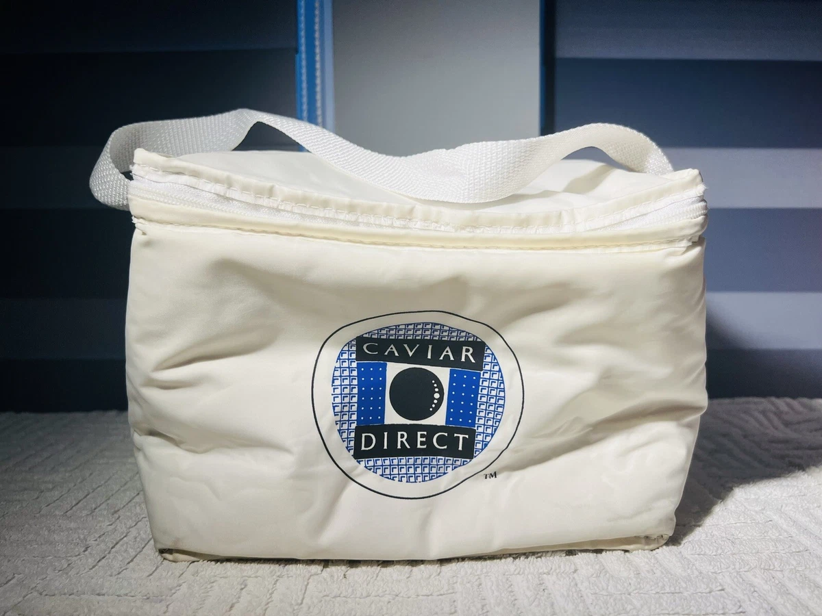 Caviar Direct White Cooler Insulated Bag