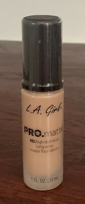 L.A. Girl Pro Matte High Definition Long wear Foundation,GLM674 Natural, 1 fl oz