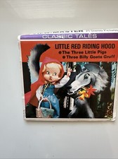 Vintage View-Master 1960 Three Fairy Tales Little Red Riding Hood B310- 3 Reels