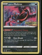 Pokemon TCG Galarian Moltres SWSH125 Evolving Skies Pre Release Promo on eBay
