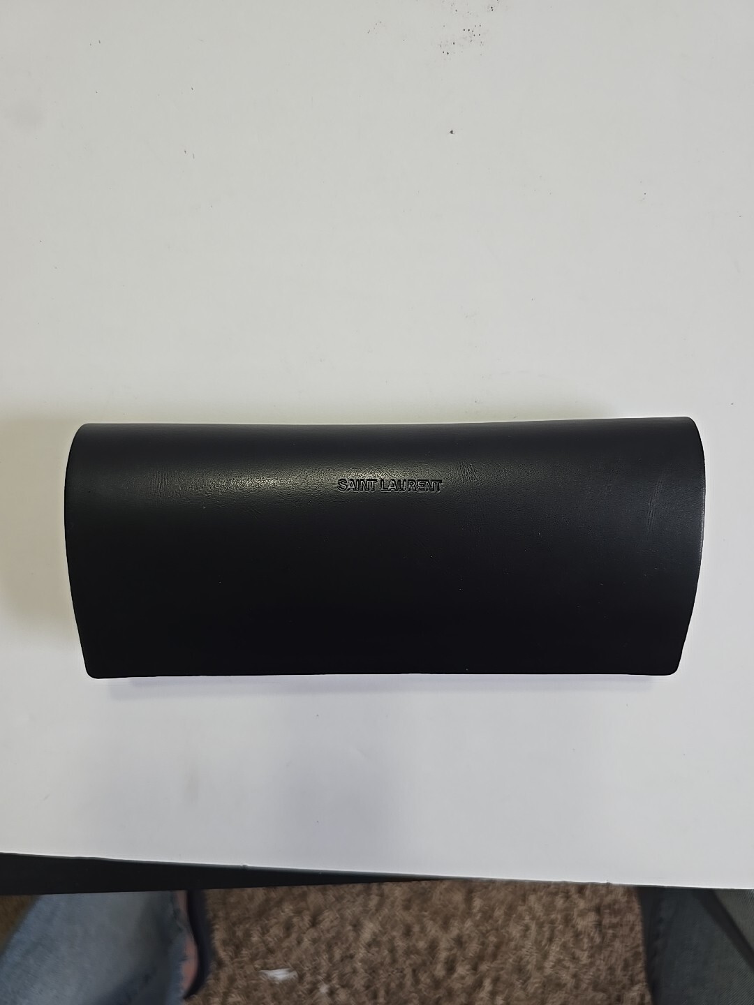 Custodia occhiali da sole marroni Saint Laurent buone condizioni