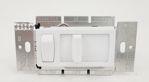 Lutron CT600P WHITE Skylark Contour Slider Dimmer Single Pole Rocker Switch WH