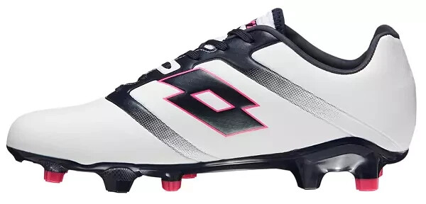 Scarpe da calcio nuove Lotto Maestro 300 IV FG bianche Navy italiane tacchetti uomo taglia 8 o 11