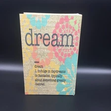 Bella Art In Motion Faux Book Stash Hidden Storage Box “Dream” Jewelry Trinket