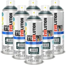 Evolution Acrylic 10.9 Oz. Gloss Anthracite Grey, Water Base Spray Paint