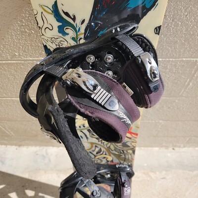 Rare Women's Lamar Fascination 144 Snowboard With Burton Stiletto