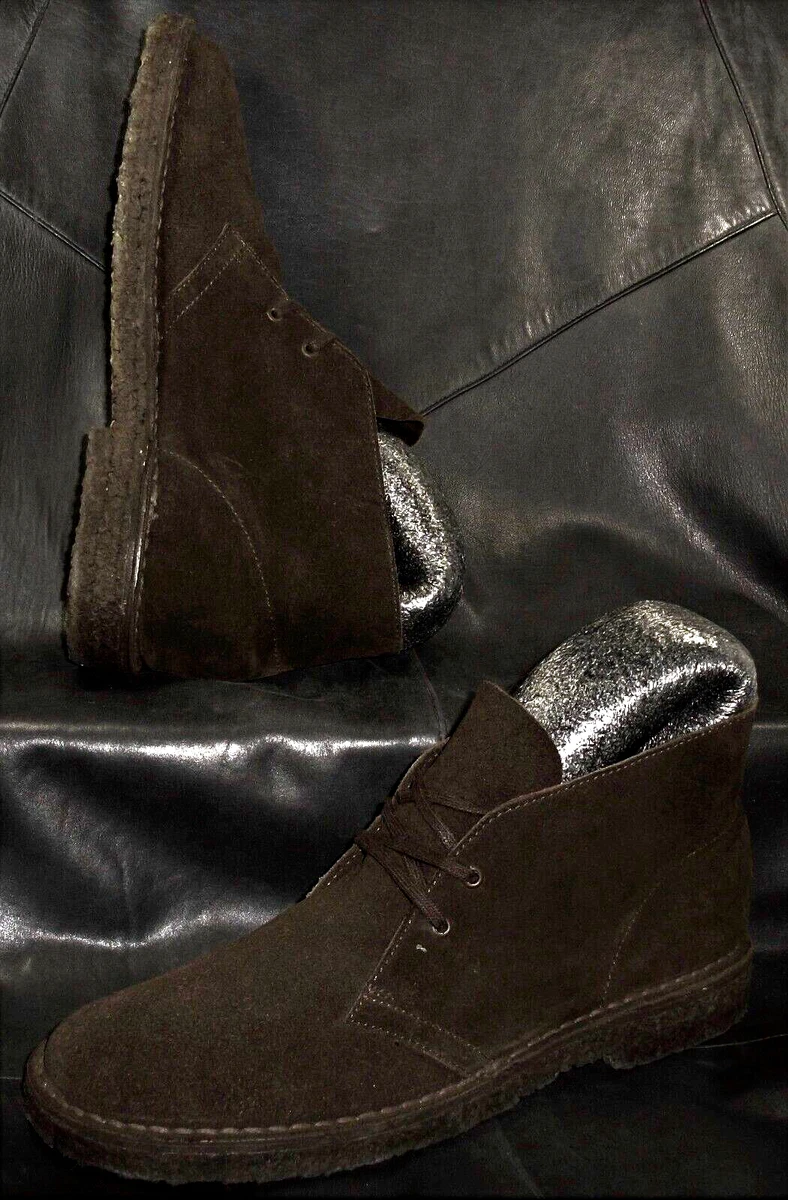 Brooks Brothers 346 men s brown suede leather desert chukka boots size US 8 1 2D