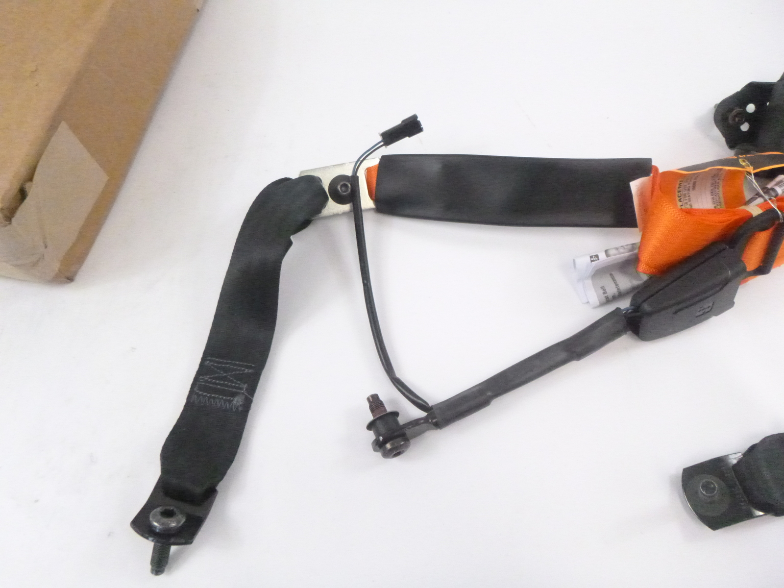 IMMI F154524 Seat Belt 3 Point Harness Orange Polyester For Semi