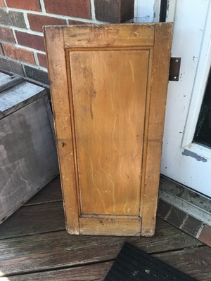 Primitive Wood Cupboard Cabinet Door Raised Panel 1800 S Ebay