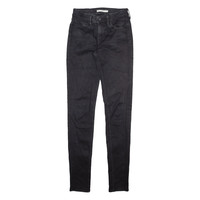 LEVI'S 710 Womens Jeans Grey Slim Skinny Stone Wash W24 L32