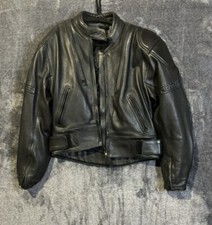 FIELDSHEER Black LEATHER Motorcycle INSULATED...