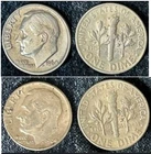 1964 & 1964 d Roosevelt Silver Dime